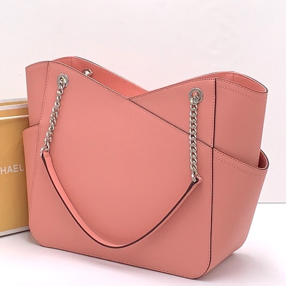 MICHAEL KORS LARGE X CHAIN SHOULDER TOTE BAG PRIMROSE COLOR NWT - Picture 6 of 15
